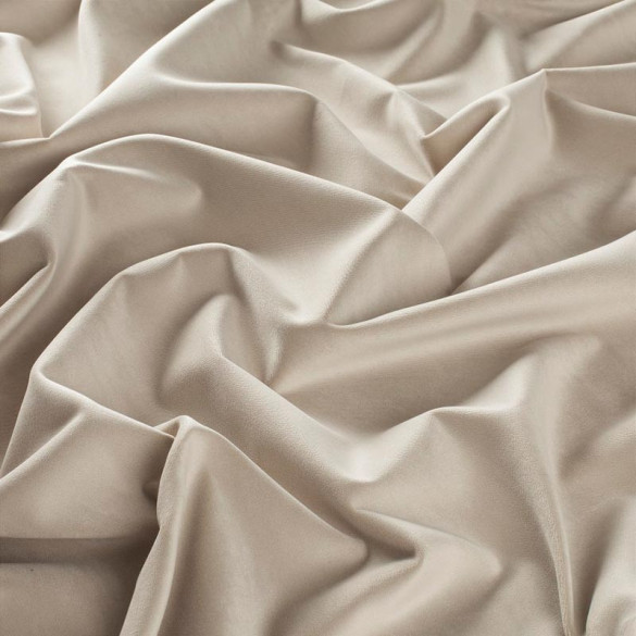 Tissu velours Lennox neige 091 Jab