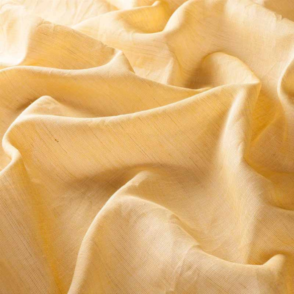 Voile aspect lin Lavera jaune orangée 41 Jab 290 cm