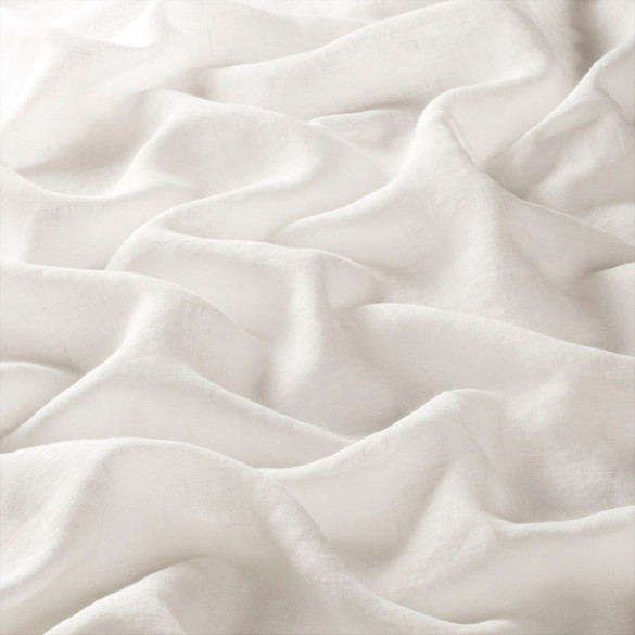 Voile aspect lin Lavera blanc 90 Jab 290 cm