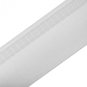 Ruflette vague 75 mm transparente - au mètre