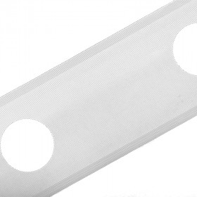 Bande de renfort rideau prépercé 100 mm transparent - au mètre