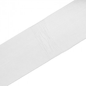 Ruflette à passants cachés tissés 50 mm transparente - au mètre