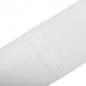 Ruflette à passants cachés tissés 100 mm transparente - au mètre