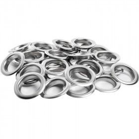 100 Oeillets rideaux à sertir Nickel Mat Ø40 mm