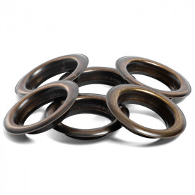 10 Oeillets rideaux à sertir Vieux Cuivre Ø40 mm