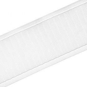 Ruflette cartouchière 85 mm blanche - au mètre