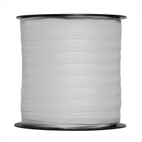 Ruflette tubulaire 16 mm blanche - rouleau de 200 mètres