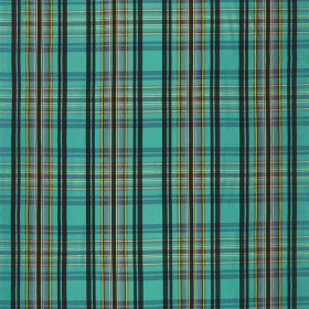 Tissu tartan Chennai azure Designers Guild