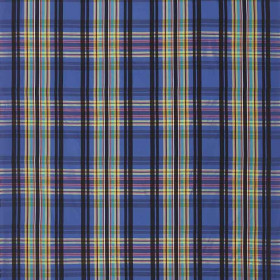Tissu tartan Chennai cobalt Designers Guild