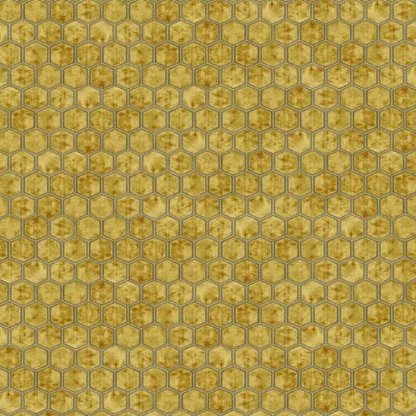 Tissu velours Manipur gold Designers Guild