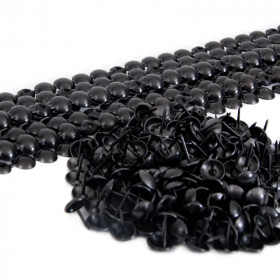 Lot de 10 bandes de clous tapissier Perle Fer Canon de fusil 11 mm + 180 clous