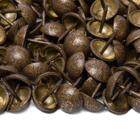 500 Clous tapissier Vieilli Bronze Moyen Perle Fer 16 mm