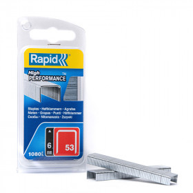 Boite de 1080 agrafes Rapid 53 galvanisées 6 mm