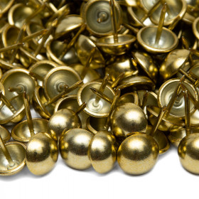1000 Clous tapissier Laitonné Perle Fer 14 mm