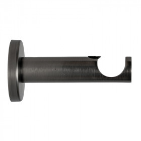 2 supports berceau Ø20 mm argent vieilli 76 mm