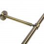 Support extensible mur et plafond Ø20 mm Bronze 190-300 mm
