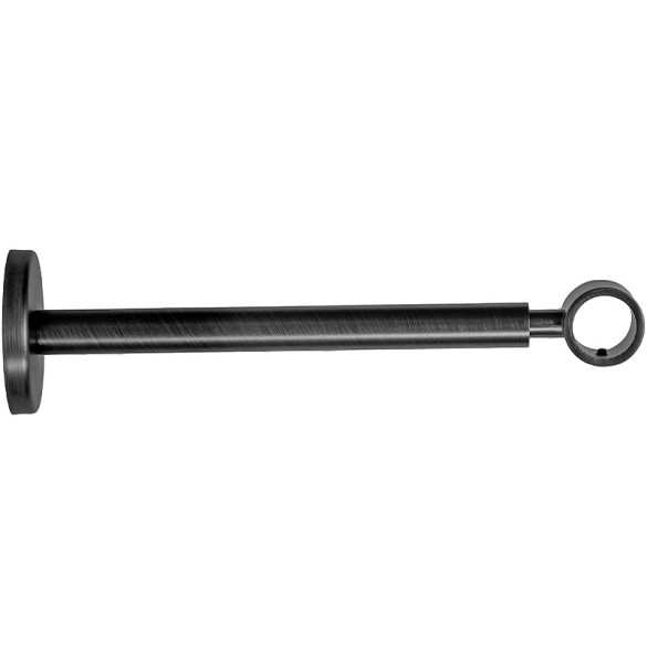 Support extensible mur et plafond Ø20 mm argent vieilli 190-300 mm