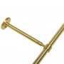 Support extensible mur et plafond Ø20 mm Décor Laiton Mat 190-300 mm