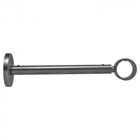 Support extensible mur et plafond Ø28 mm argent vieilli 190-300 mm