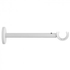 Support extensible mur et plafond Ø28 mm Blanc Mat 190-300 mm