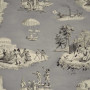Toile de jouy gris Plaisirs d'Hiver Casal