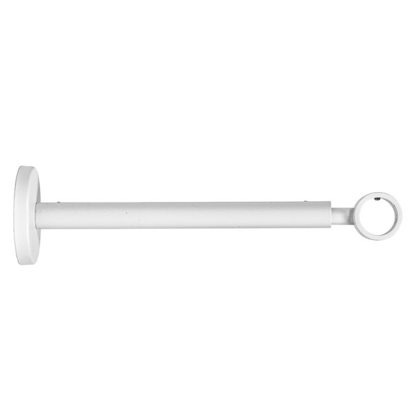 Support extensible mur et plafond Ø20 mm Blanc Mat 190-300 mm