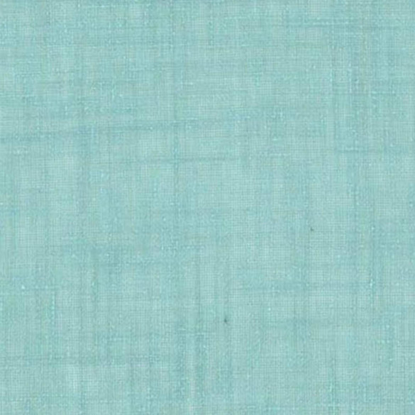 Voilage aspect lin plombé bleu Linder 300 cm