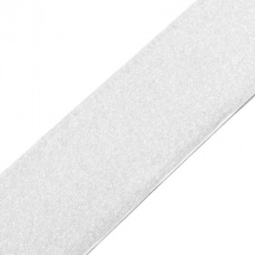 Bande auto agrippante à coudre 50 mm blanc partie velours - au mètre