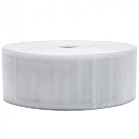 Ruflette à passants cachés 100 mm transparente - rouleau de 100 mètres