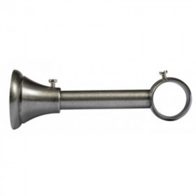 Support mur et plafond Ø28 mm Etain Vieilli 125 mm