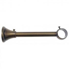 Support mur et plafond Ø28 mm Laiton Vieilli 175 mm