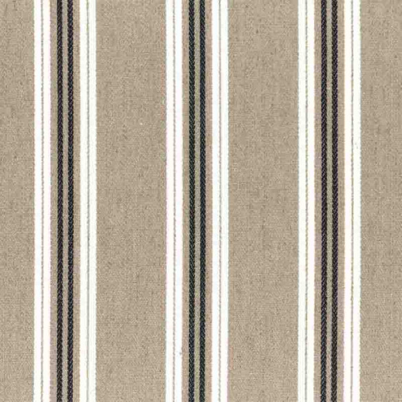 Tissu rayé Lagos beige Casamance