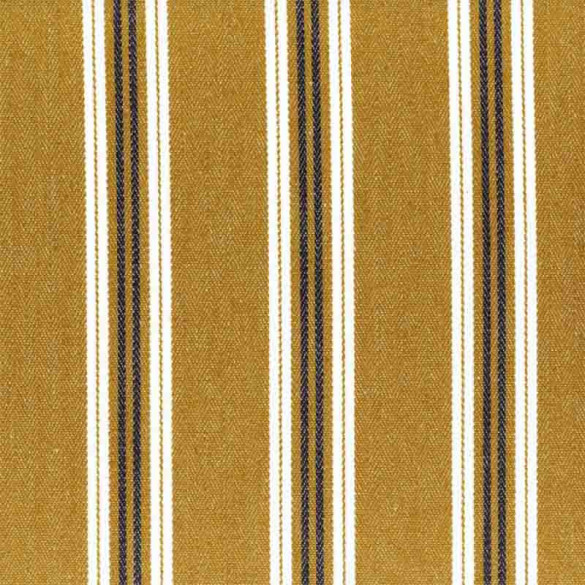 Tissu rayé Lagos ocre Casamance