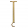 Support extensible mur et plafond Ø28 mm Décor Laiton Mat 190-300 mm