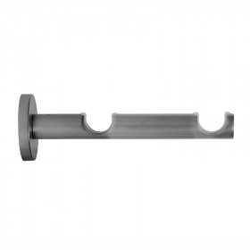 2 supports double berceau Ø20/20 mm Alu Brossé 54/134 mm