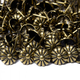 1000 clous tapissier marguerite bronze renaissance Ø10,5 mm