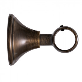 Support mur et plafond Ø20 mm Laiton Vieilli 55 mm