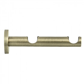 2 supports double berceau Ø20/20 mm Bronze 54/134 mm