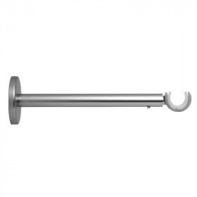 Support extensible mur et plafond Ø20 mm Alu Brossé 190-300 mm