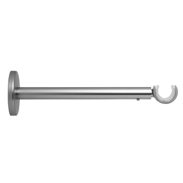 Support extensible mur et plafond Ø20 mm Alu Brossé 190-300 mm