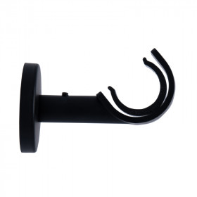 Support berceau Ø28 mm Noir Mat 60 mm