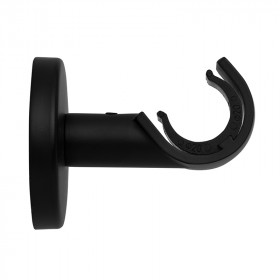 2 supports berceau Ø20 mm Noir Mat 45 mm