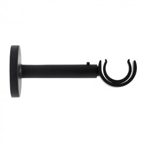 Support extensible mur et plafond Ø28 mm Noir Mat 110-160 mm