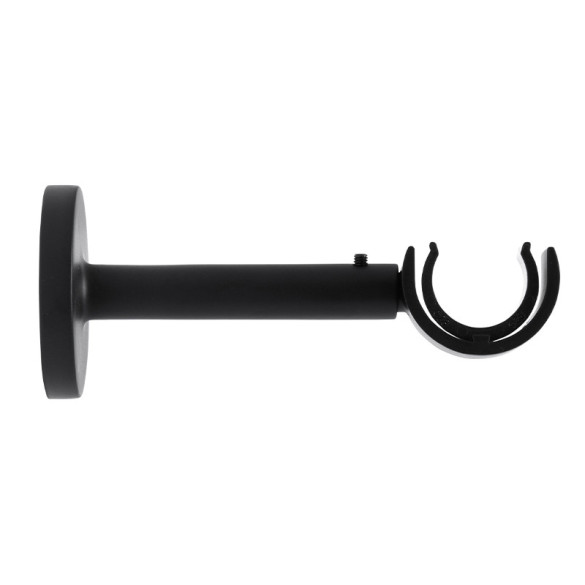 Support extensible mur et plafond Ø28 mm Noir Mat 110-160 mm