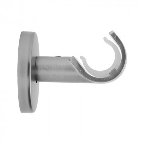 2 supports berceau Ø20 mm Alu Brossé 45 mm