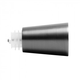 Embout pommeau Ø28 mm argent vieilli