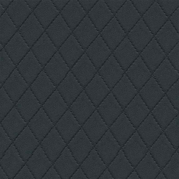 Simili cuir capitonné Soroma black Skai