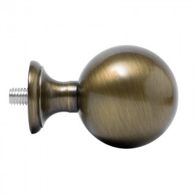 Embout boule Ø28 mm Laiton Vieilli