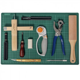 Kit outils pour la découpe du cuir - 12 pièces