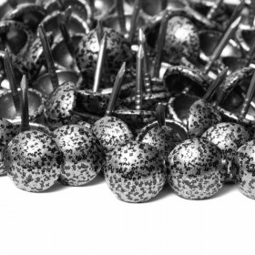 200 clous tapissier prestige gris moucheté Ø11 mm